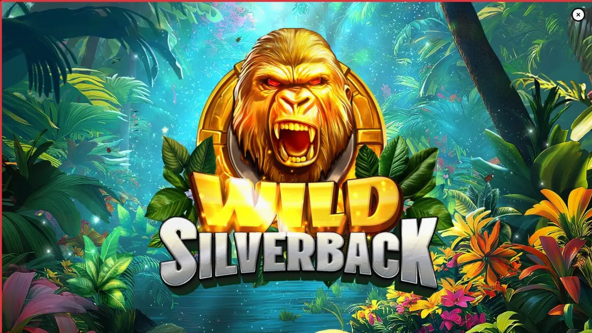 Tampilan visual slot Wild Silverback dengan tema hutan tropis dan gorila