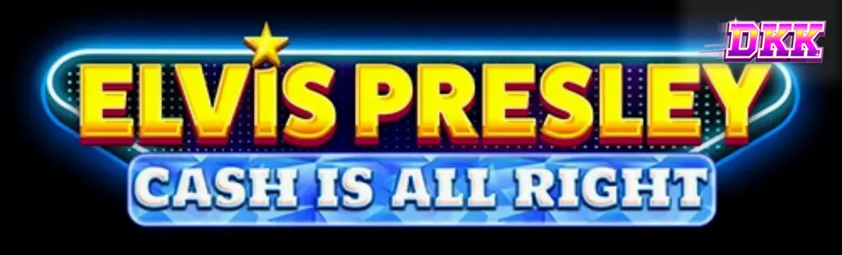 Tampilan visual slot Elvis Presley: Cash is All Right dengan nuansa neon Las Vegas